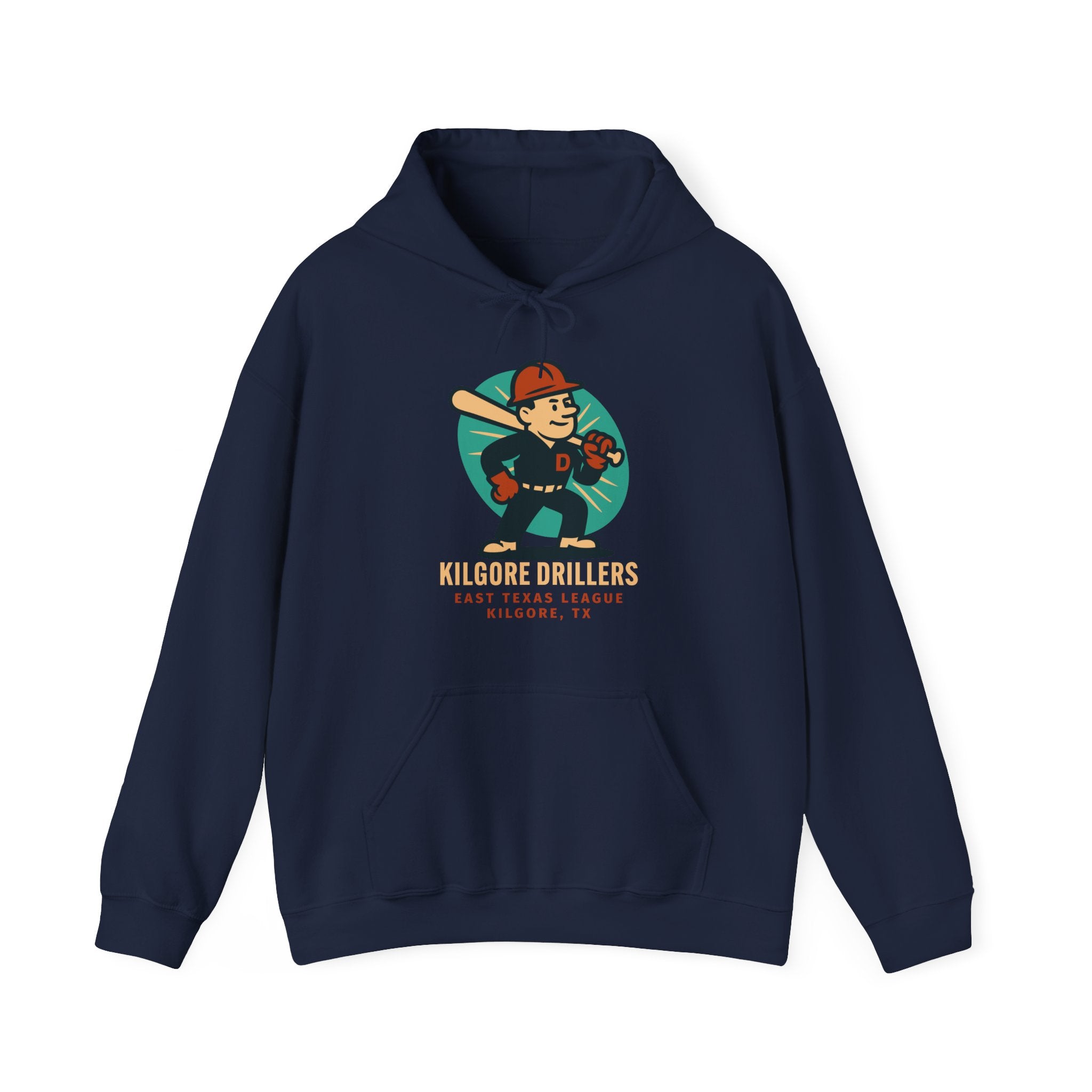 Kilgore Drillers Hoodie - Vintage Defunct Baseball Teams