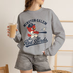 Winston-Salem Red Birds Crewneck Sweatshirt - Vintage Defunct Baseball Teams - North Carolina