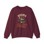 Houma Buccaneers Crewneck Sweatshirt - Vintage Defunct Baseball Teams - Louisiana