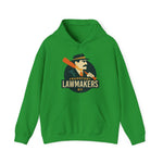 Green hoodie featuring Frankfort Lawmakers vintage baseball team logo with a player holding a bat and KY text