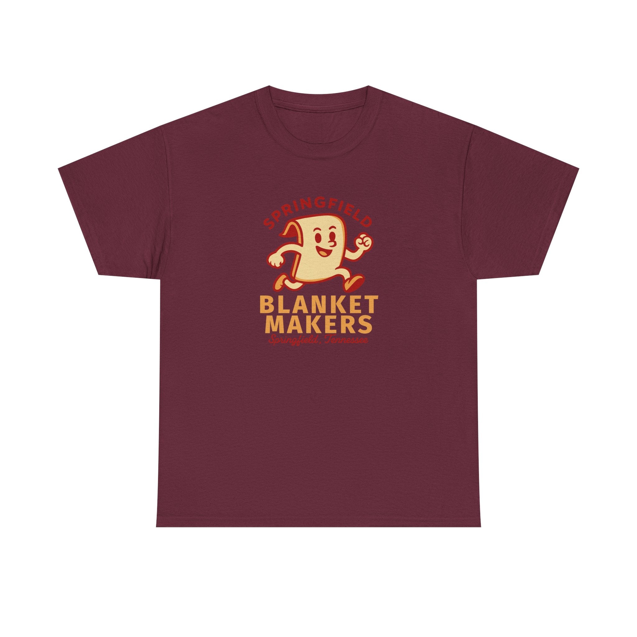 Springfield Blanket Makers T-Shirt (Heavyweight) - Vintage Defunct Baseball Teams