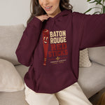Baton Rouge Red Sticks Hoodie - Vintage Defunct Baseball Teams - Louisiana