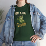 Omaha Crickets T-Shirt (Heavyweight) - Vintage Defunct Baseball Teams - Nebraska