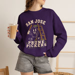 San Jose Prune Pickers Crewneck Sweatshirt - Vintage Defunct Baseball Teams - California