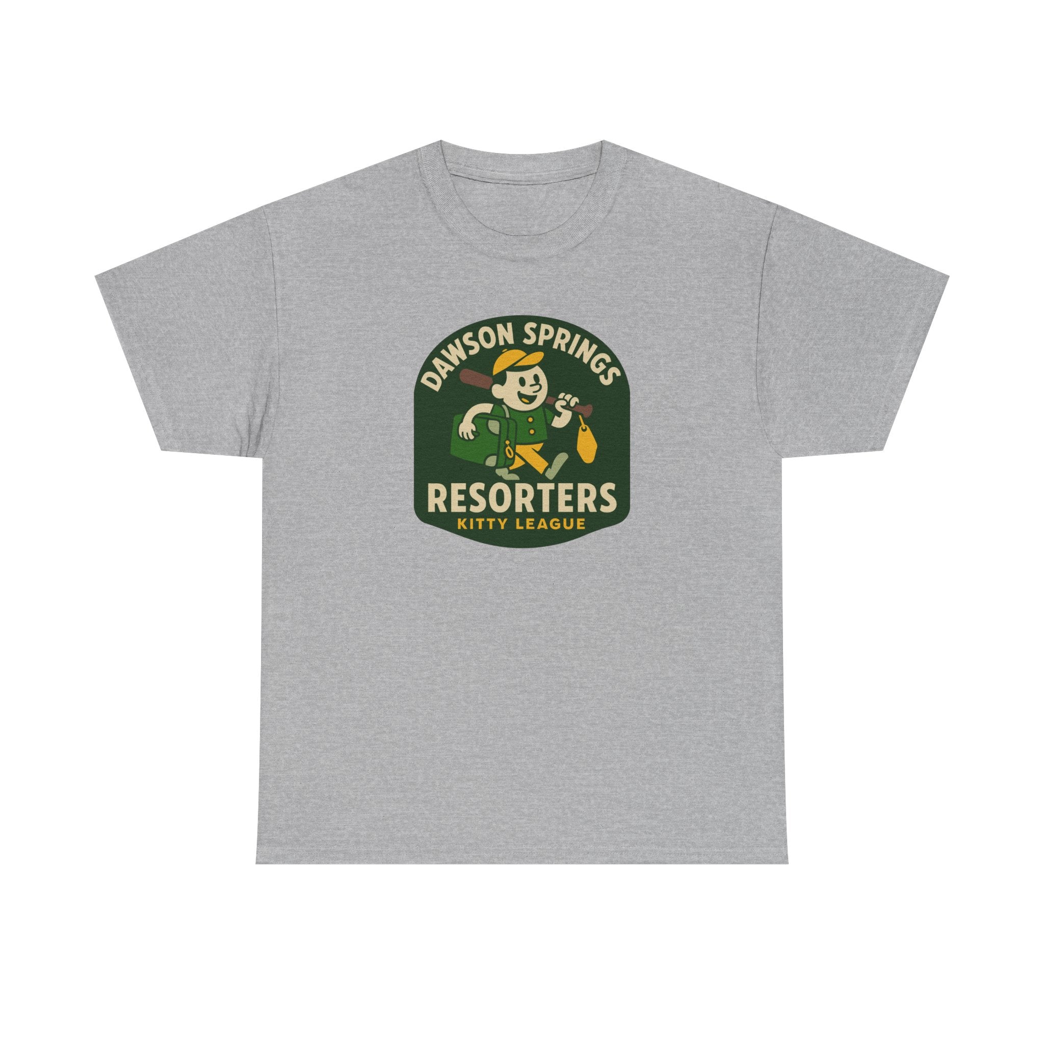 Dawson Springs Resorters T-Shirt (Heavyweight) - Vintage Defunct Baseball Teams