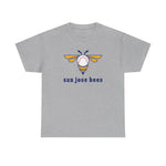 San Jose Bees 1980s Style T-Shirt (Heavyweight) - Vintage Defunct Baseball Teams - California