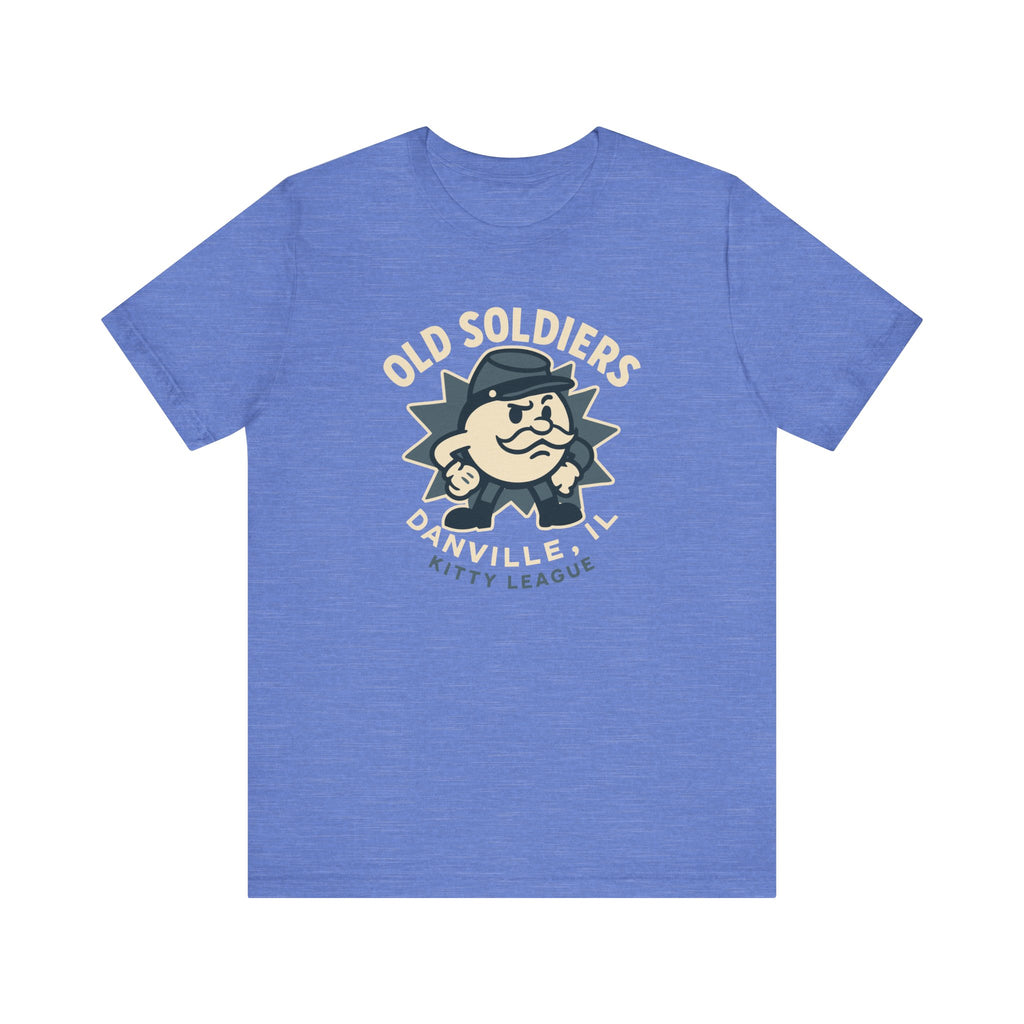 Danville Old Soldiers T-Shirt (Premium Lightweight) - Vintage Defunct Baseball Teams
