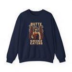 Butte Smoke Eaters Crewneck Sweatshirt - Vintage Defunct Baseball Teams - Montana