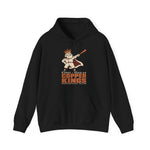 Bisbee-Douglas Copper Kings Hoodie in black with the Bisbee-Douglas Copper Kings logo, a bearded king in a crown and cape swinging a bat on the front