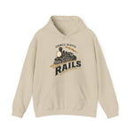 Council Bluffs Rails Hoodie - Vintage Defunct Baseball Teams - Iowa