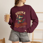 Houma Buccaneers Crewneck Sweatshirt - Vintage Defunct Baseball Teams - Louisiana