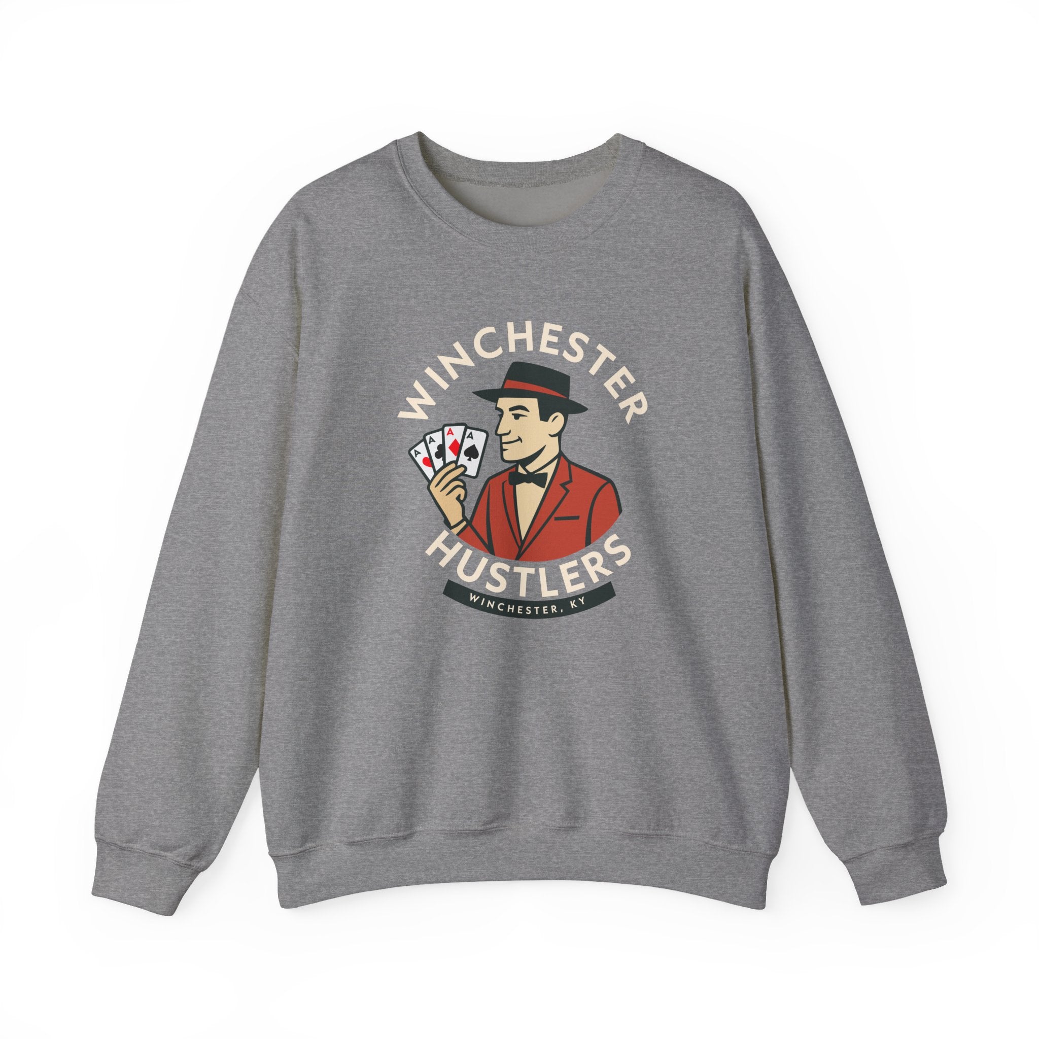 Winchester Hustlers Crewneck Sweatshirt - Vintage Defunct Baseball Teams