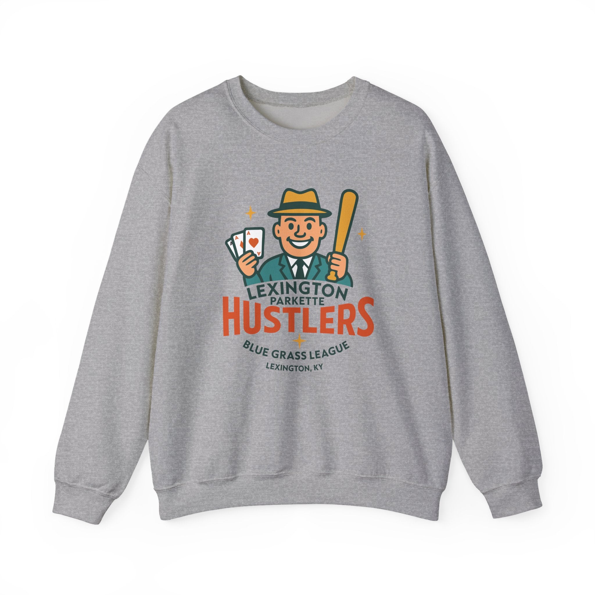 Lexington Parkette Hustlers Crewneck Sweatshirt - Vintage Defunct Baseball Teams
