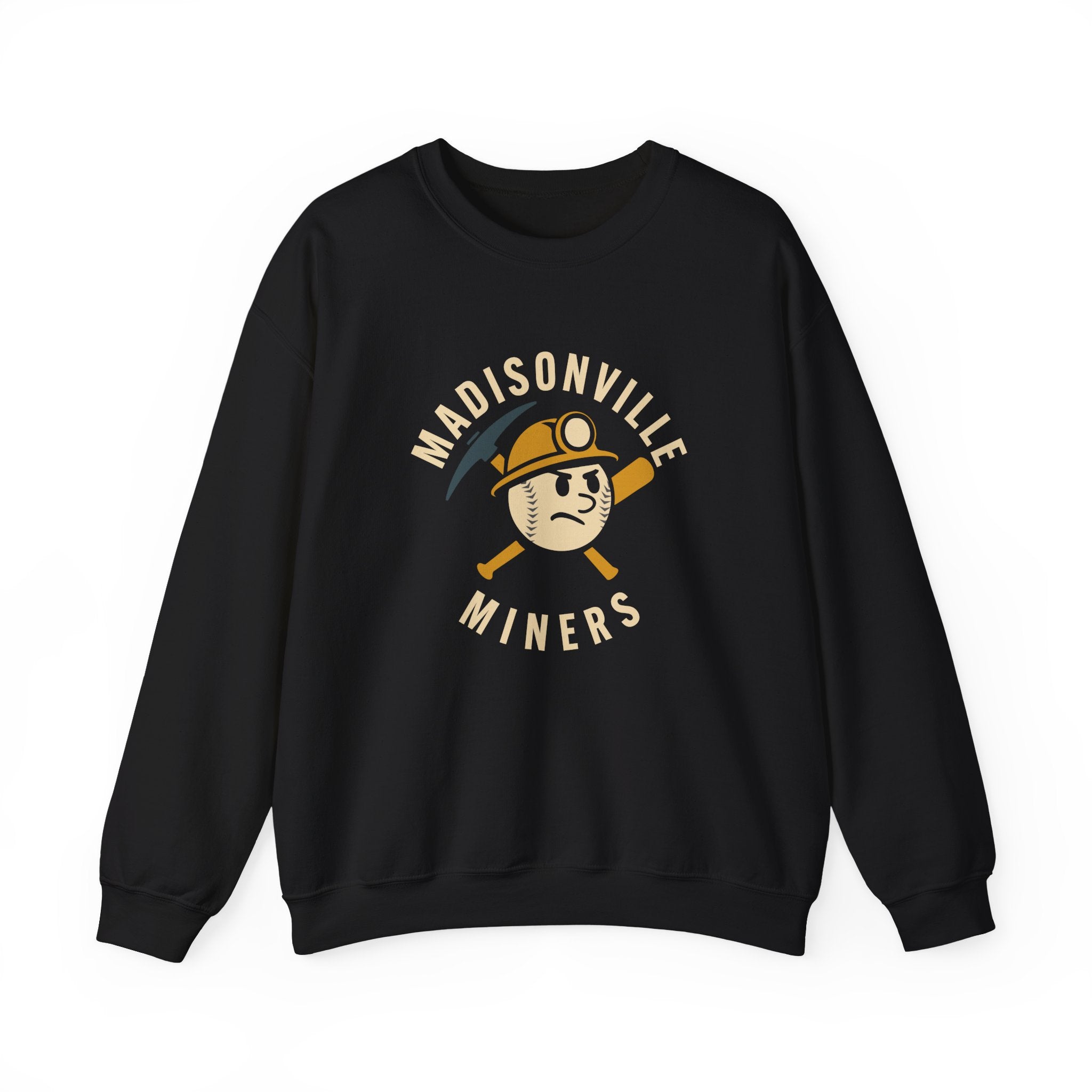 Madisonville Miners Crewneck Sweatshirt - Vintage Defunct Baseball Teams
