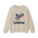 San Jose Bees 1960s Style Crewneck Sweatshirt - Vintage Defunct Baseball Teams - California