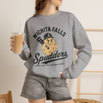 Wichita Falls Spudders Crewneck Sweatshirt - Vintage Defunct Baseball Teams - Texas