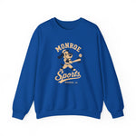 Monroe Sports Crewneck Sweatshirt - Vintage Defunct Baseball Teams - Louisiana