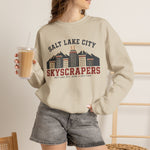 Salt Lake City Skyscrapers Crewneck Sweatshirt - Vintage Defunct Baseball Teams - Utah