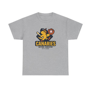 Mattoon-Charleston Canaries T-Shirt (Heavyweight) - Vintage Defunct Baseball Teams