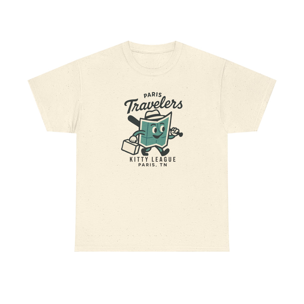 Paris Travelers T-Shirt (Heavyweight) - Vintage Defunct Baseball Teams