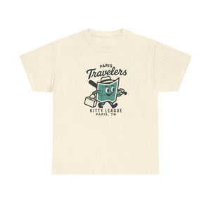Paris Travelers T-Shirt (Heavyweight) - Vintage Defunct Baseball Teams