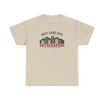 Salt Lake City Skyscrapers T-Shirt (Heavyweight) - Vintage Defunct Baseball Teams - Utah