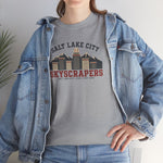 Salt Lake City Skyscrapers T-Shirt (Heavyweight) - Vintage Defunct Baseball Teams - Utah