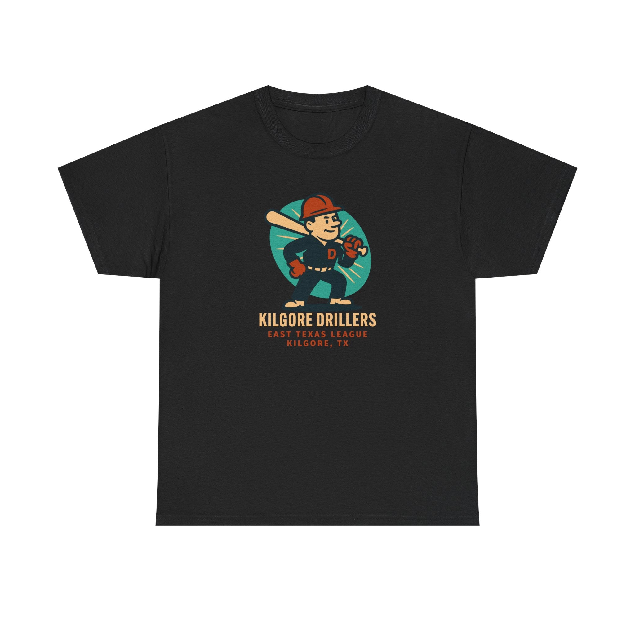 Kilgore Drillers T-Shirt (Heavyweight) - Vintage Defunct Baseball Teams