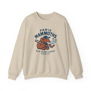 Paris Mammoths Crewneck Sweatshirt - Vintage Defunct Baseball Teams