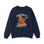 Parksley Spuds Crewneck Sweatshirt - Vintage Defunct Baseball Teams - Virginia