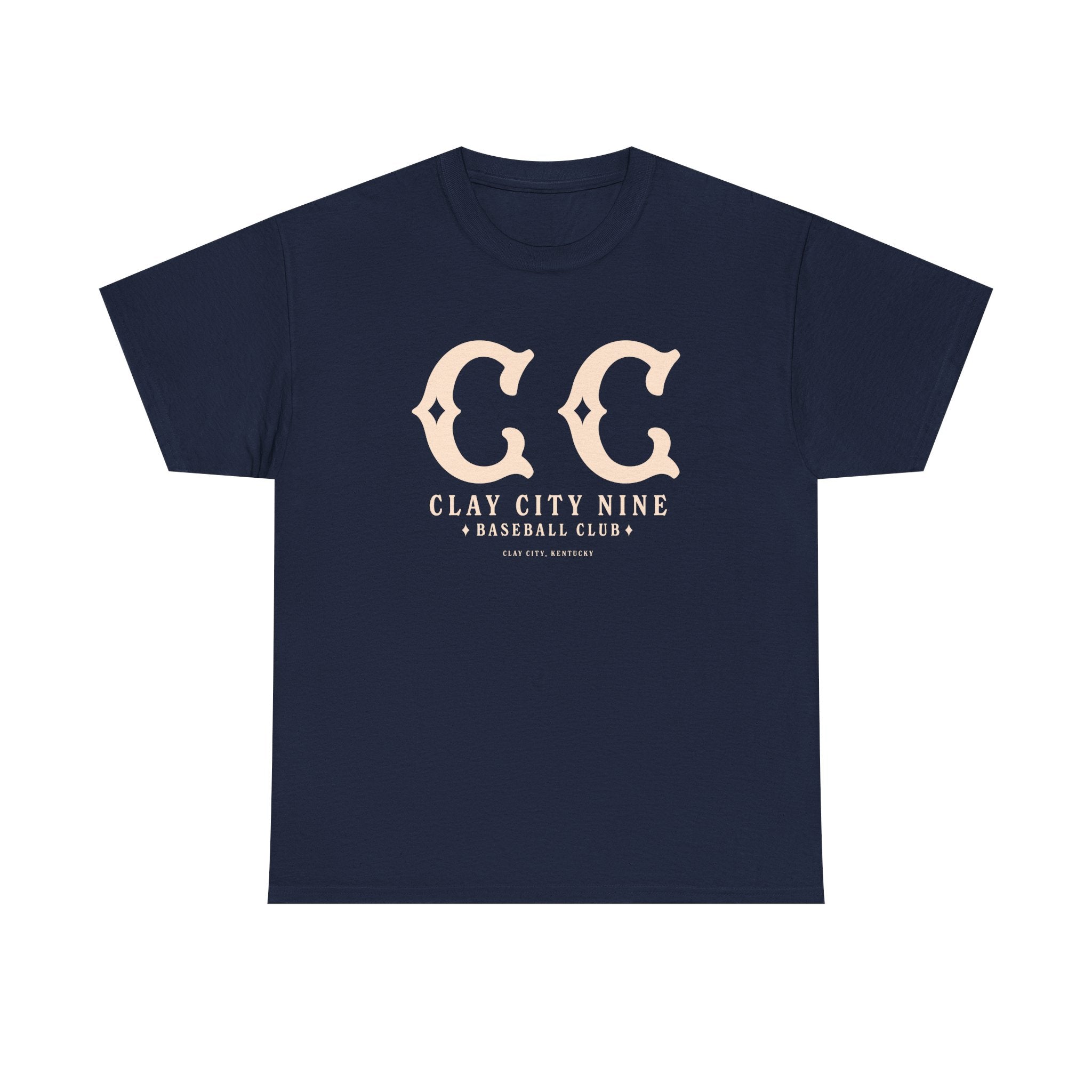 Clay City Nine T-Shirt (Heavyweight) - Vintage Defunct Baseball Teams