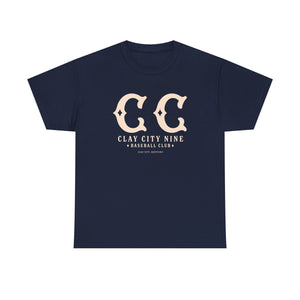 Clay City Nine T-Shirt (Heavyweight) - Vintage Defunct Baseball Teams