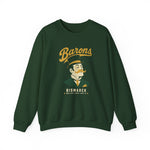 Bismarck Barons Crewneck Sweatshirt - Vintage Defunct Baseball Teams - North Dakota