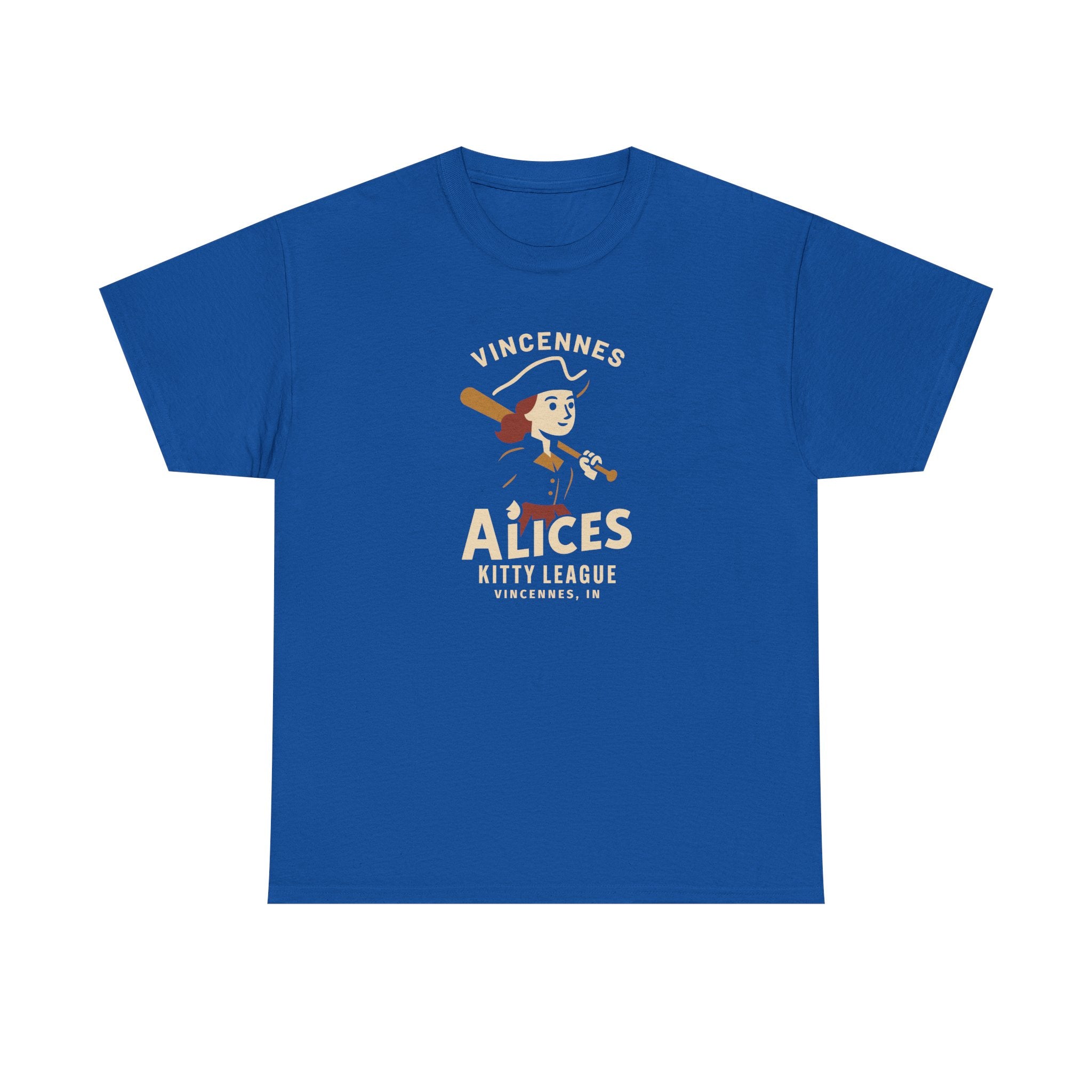 Vincennes Alices T-Shirt (Heavyweight) - Vintage Defunct Baseball Teams