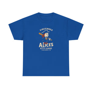 Vincennes Alices T-Shirt (Heavyweight) - Vintage Defunct Baseball Teams