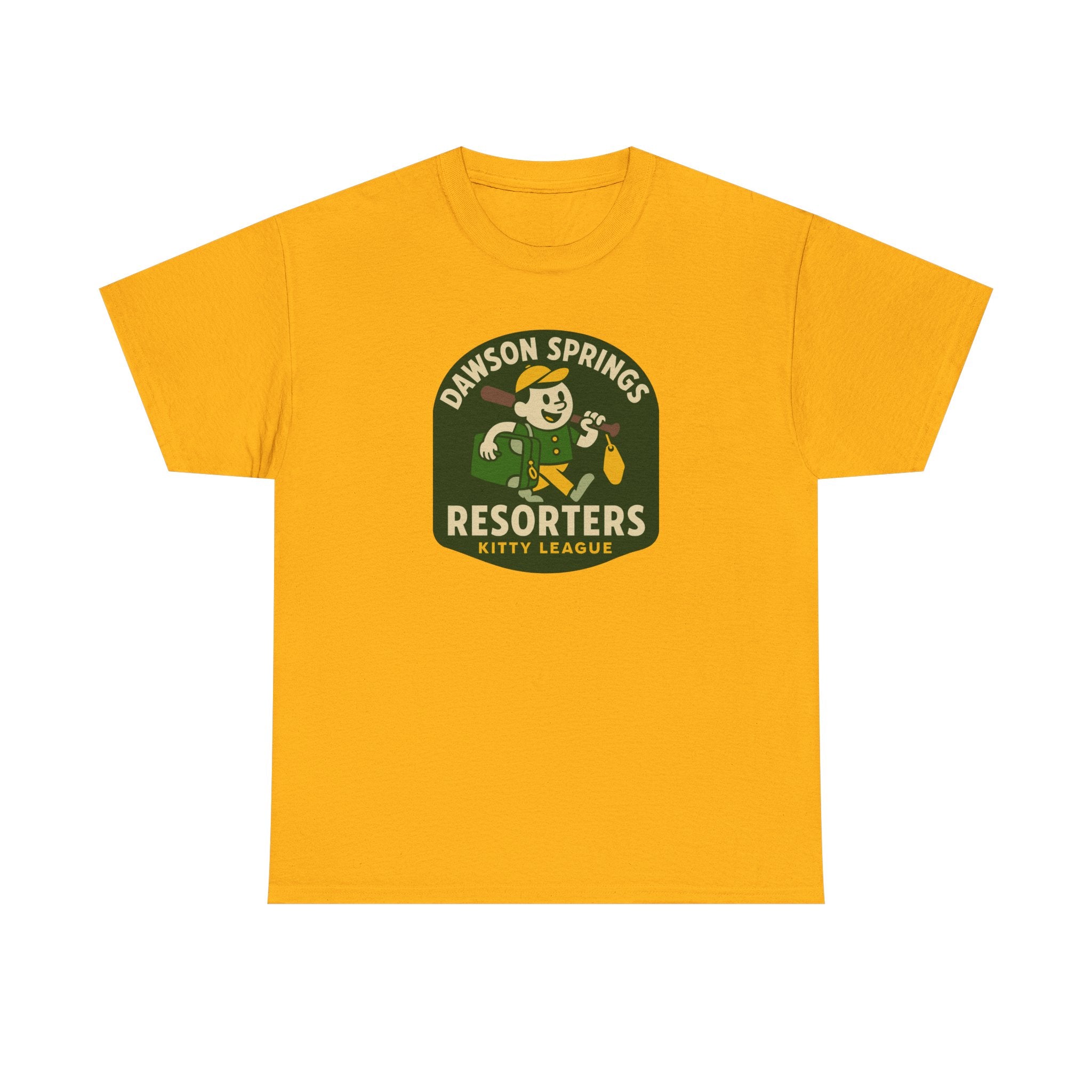 Dawson Springs Resorters T-Shirt (Heavyweight) - Vintage Defunct Baseball Teams