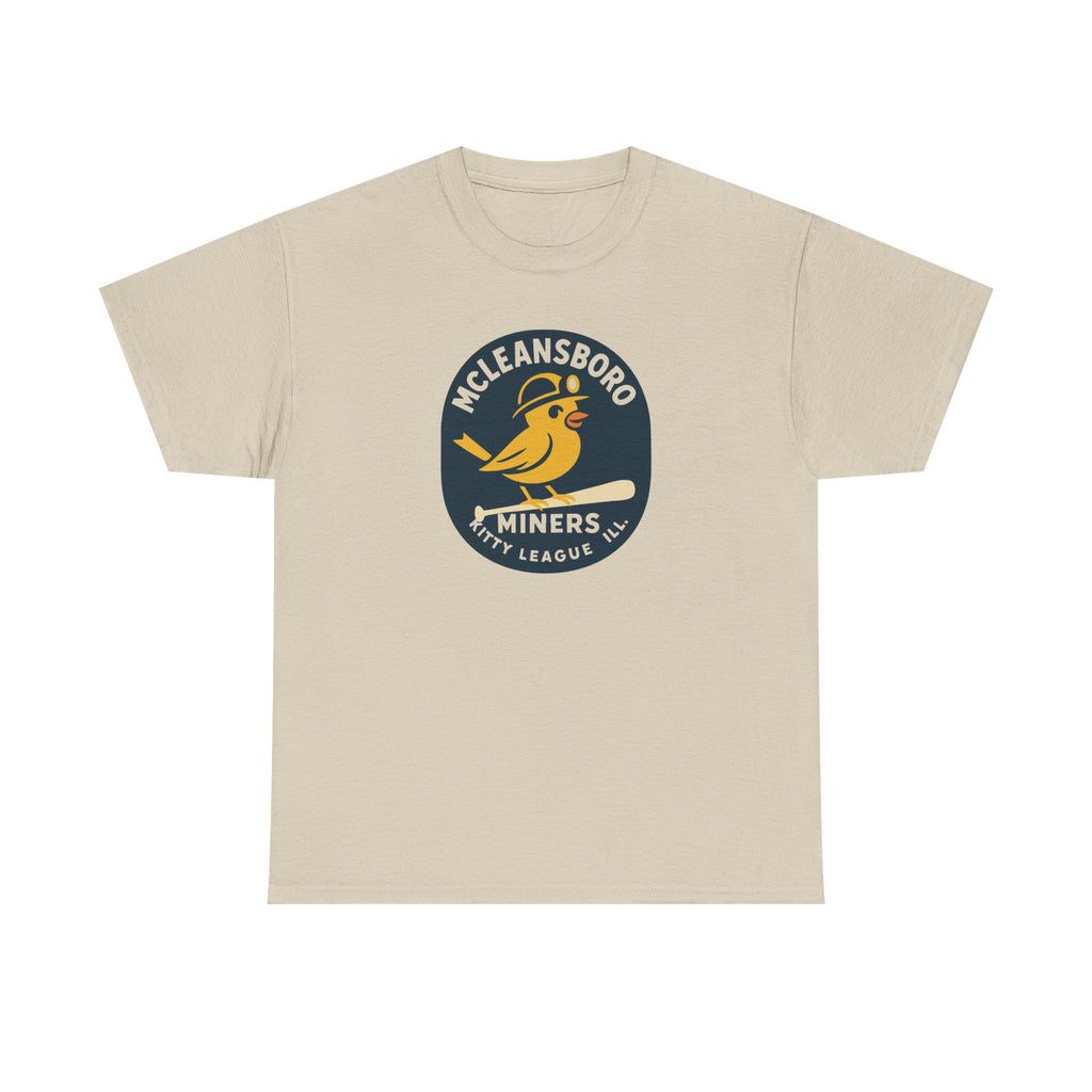McLeansboro Miners T-Shirt (Heavyweight) - Vintage Defunct Baseball Teams