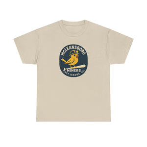 McLeansboro Miners T-Shirt (Heavyweight) - Vintage Defunct Baseball Teams