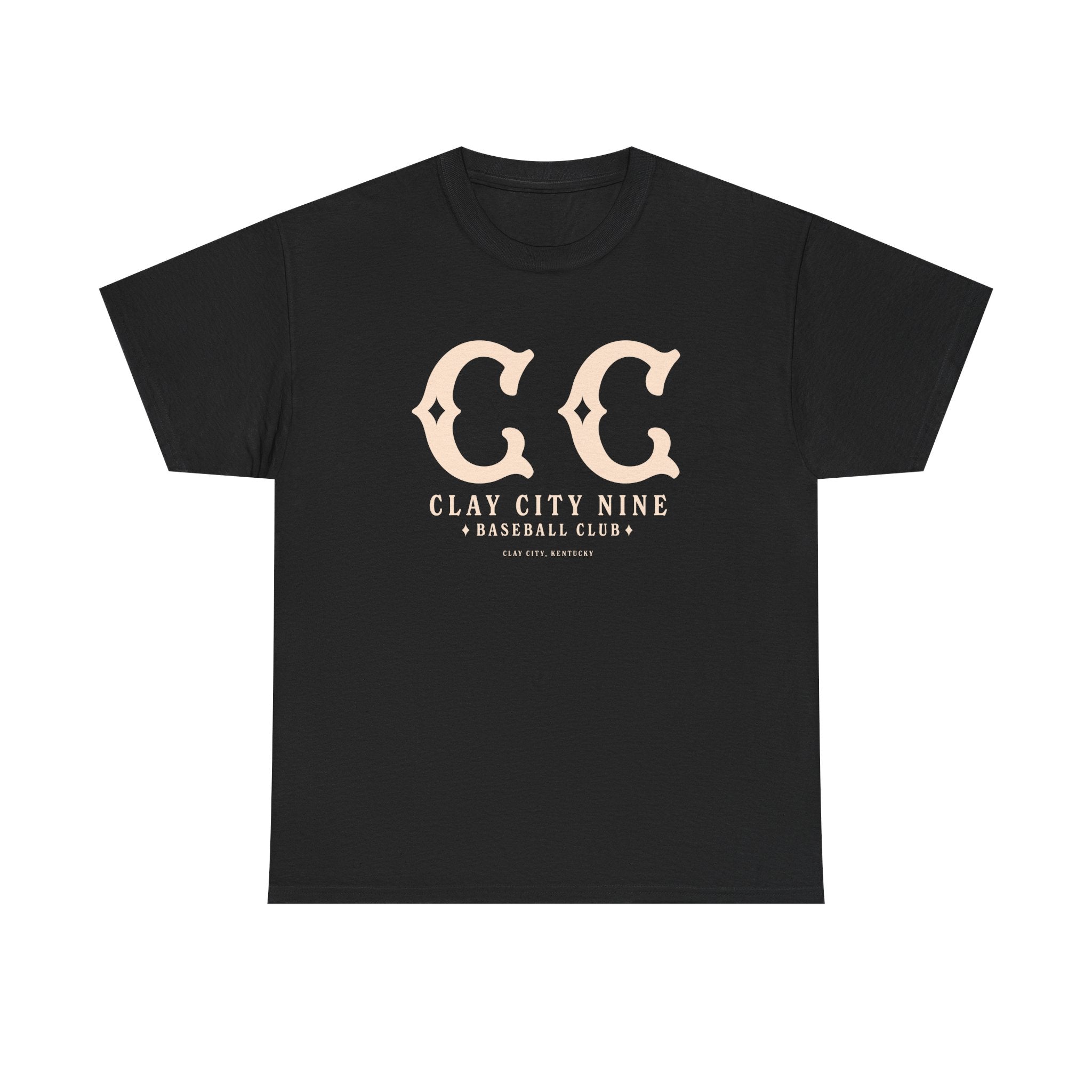 Clay City Nine T-Shirt (Heavyweight) - Vintage Defunct Baseball Teams