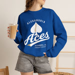 Alexandria Aces Crewneck Sweatshirt - Vintage Defunct Baseball Teams - Louisiana