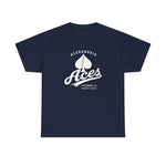 Alexandria Aces T-Shirt (Heavyweight) - Vintage Defunct Baseball Teams - Louisiana