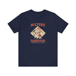 Milford Sandpipers T-Shirt (Premium Lightweight) - Vintage Defunct Baseball Teams - Delaware