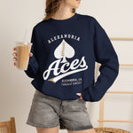 Alexandria Aces Crewneck Sweatshirt - Vintage Defunct Baseball Teams - Louisiana