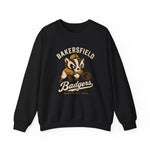 Bakersfield Badgers Crewneck Sweatshirt - Vintage Defunct Baseball Teams - California