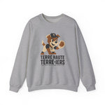 Terre Haute Terre-iers Crewneck Sweatshirt - Vintage Defunct Baseball Teams - Indiana