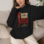 Baton Rouge Red Sticks Hoodie - Vintage Defunct Baseball Teams - Louisiana