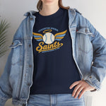 Wessington Springs Saints T-Shirt (Heavyweight) - Vintage Defunct Baseball Teams - South Dakota