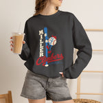 Miller Climbers Crewneck Sweatshirt - Vintage Defunct Baseball Teams - South Dakota