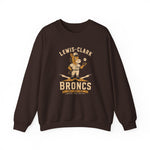 Lewiston Broncs Crewneck Sweatshirt - Vintage Defunct Baseball Teams - Idaho