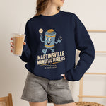 Martinsville Manufacturers Crewneck Sweatshirt - Vintage Defunct Baseball Teams - Virginia